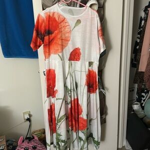 Summer Dress Flowers. 🌺 Long Length  Versatile Xl